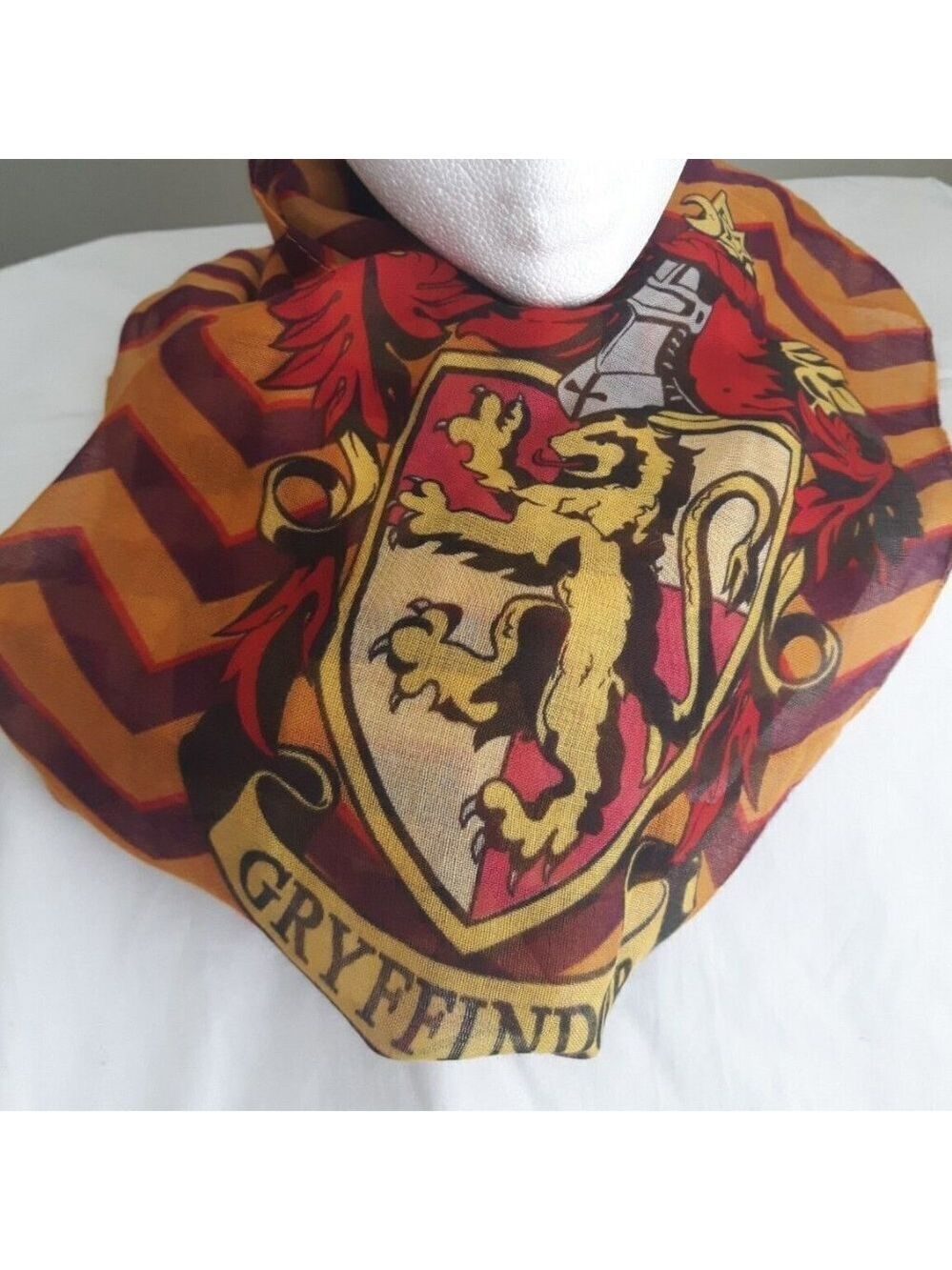 HARRY Potter Gryffindor House Hogwarts Lightweight Infinity Scarf Stripes